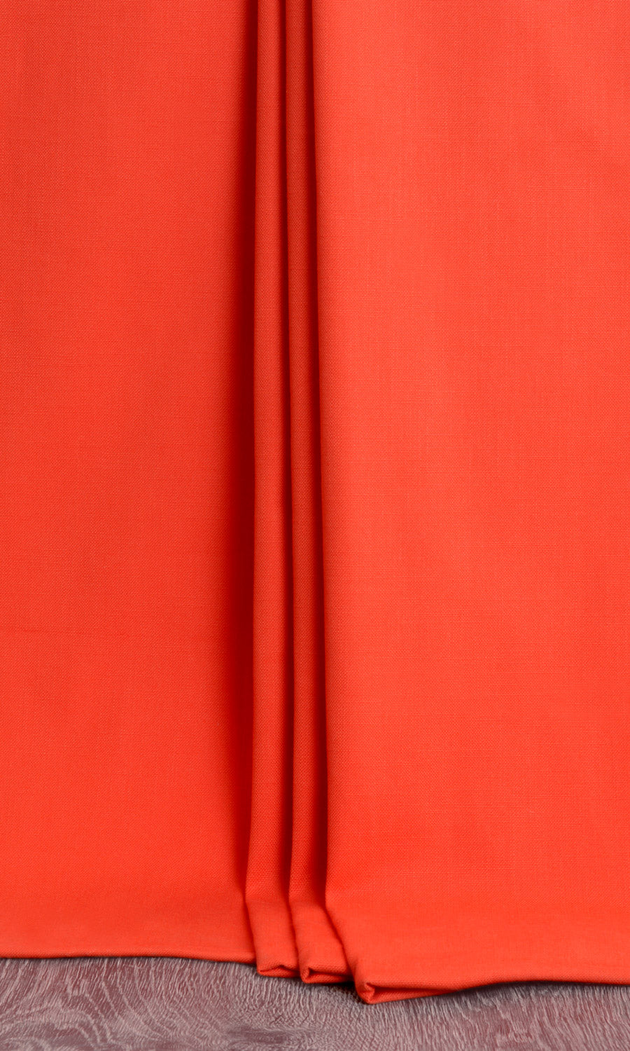Cotton Blend Window Treatments Fabric By the Yard (Orange/ Red)