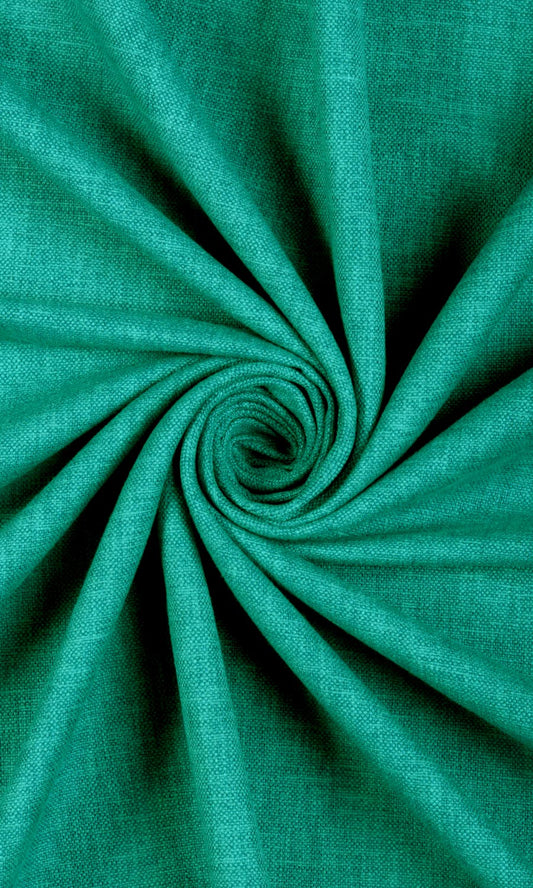 Green Print Home Décor Fabric By the Yard (Turquoise Green)