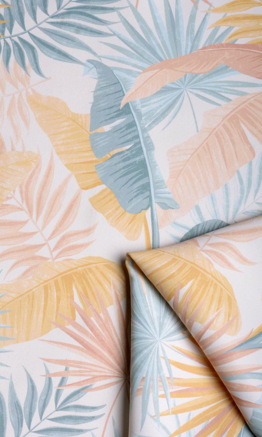 Botanical Floral Fabric Material By the Yard (Pink/ Blue/ Yellow)