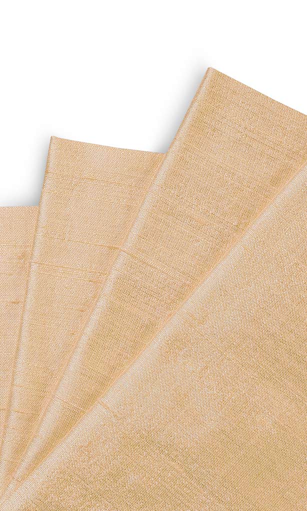 Dupioni Silk Window Treatments Fabric By the Yard (Golden Beige)