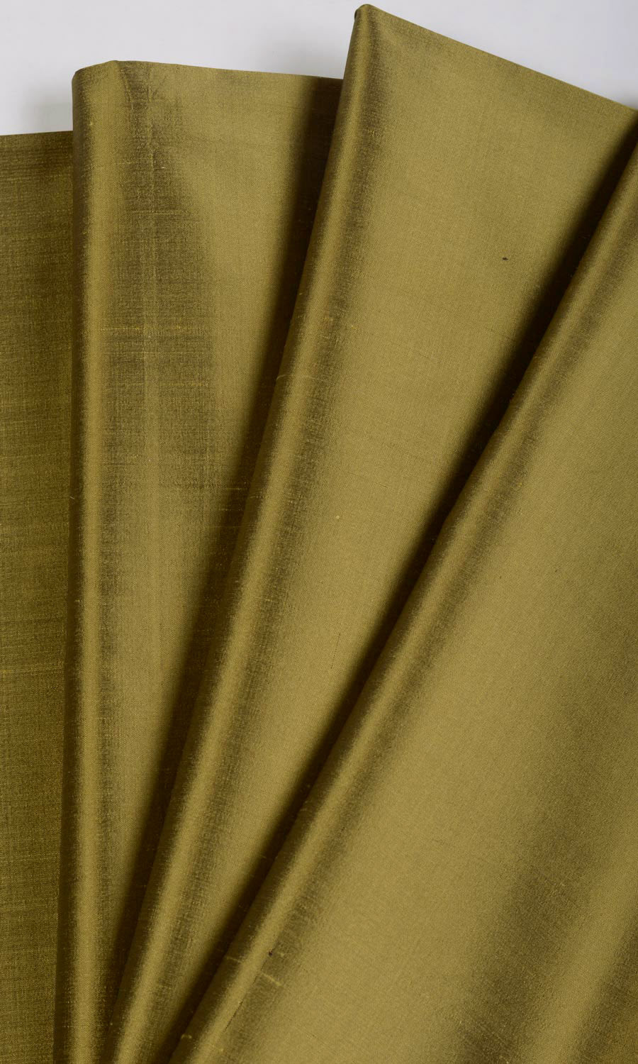 Shantung Silk Free Fabric Material Sample (Olive Green)