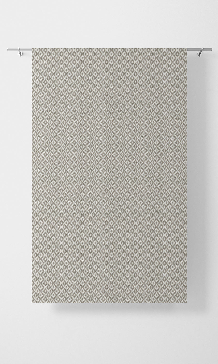 Geometric Print Home Textile Fabric Material By the Metre (Grey/ White)