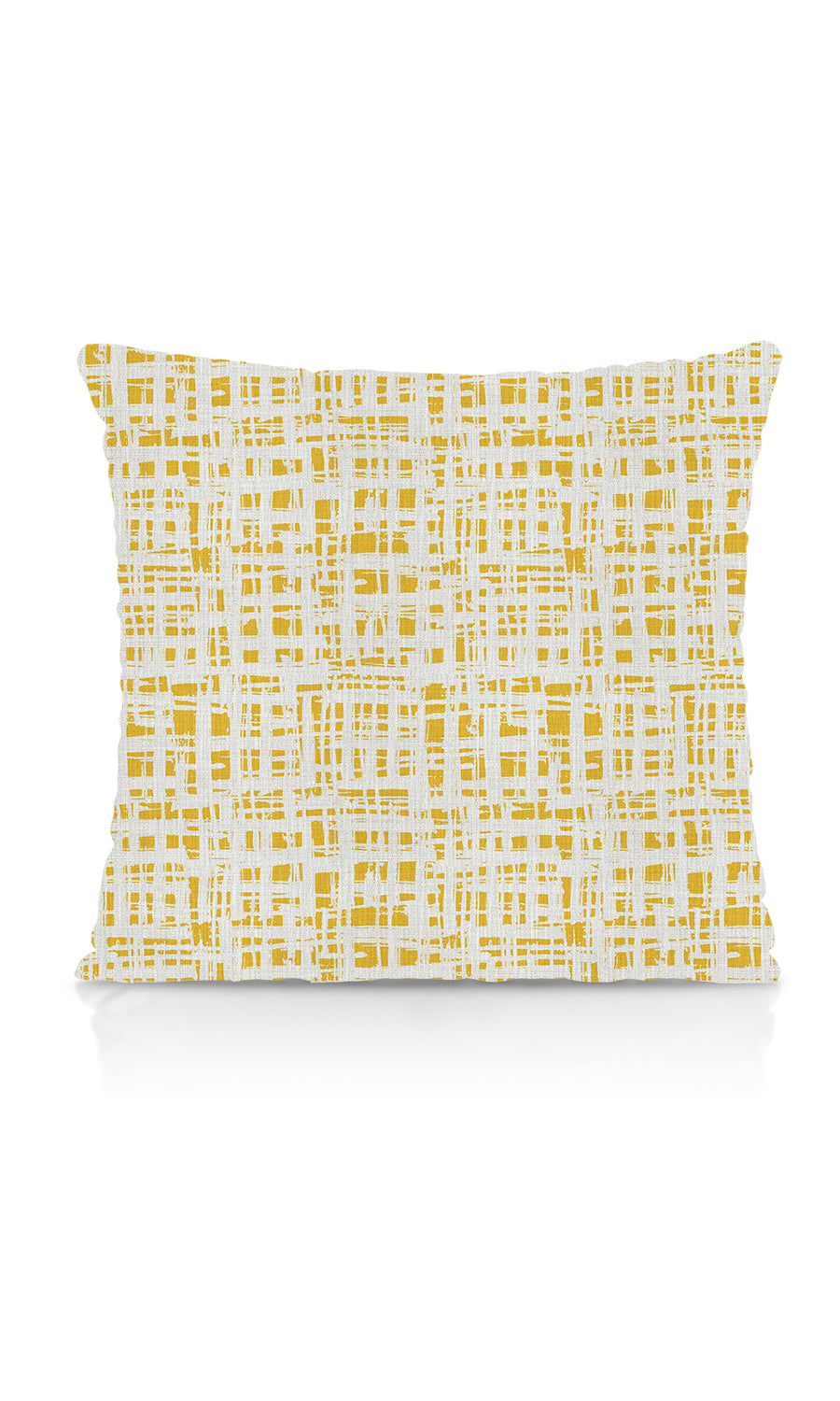 Abstract Print Home Textile Fabric Material By the Metre (Eggshell White/ Yellow)