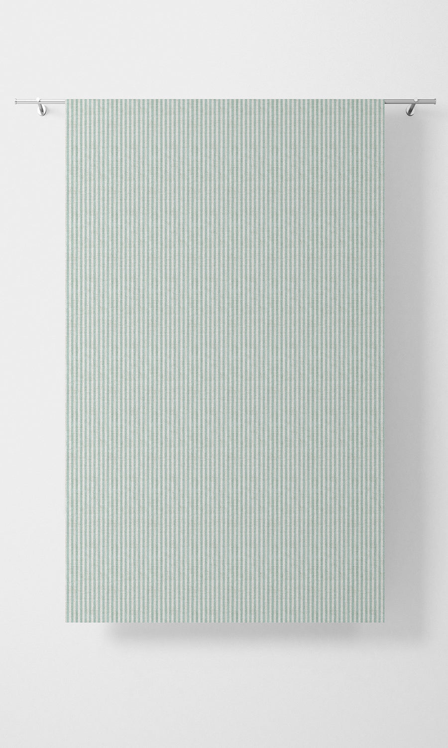 Striped Fabric Material By the Yard (Aqua Blue/ White)