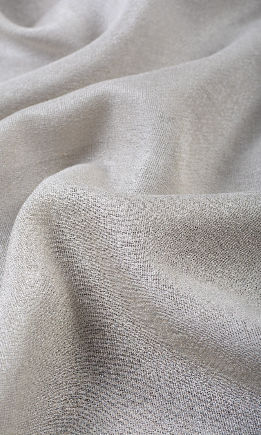 Plain Semi-Sheer Fabric Material By the Yard (Silver Gray)
