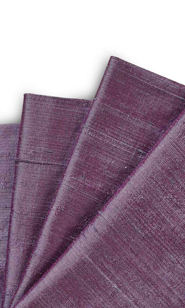 Pure Silk Window Treatments Fabric By the Yard (Purple)