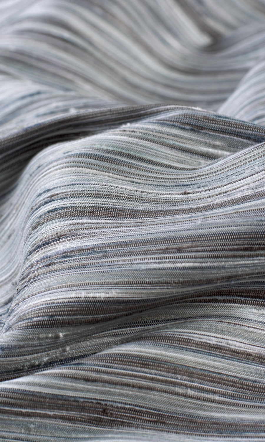 Textured Fabric By the Yard for Curtains & Drapes (Charcoal Gray/ Black)