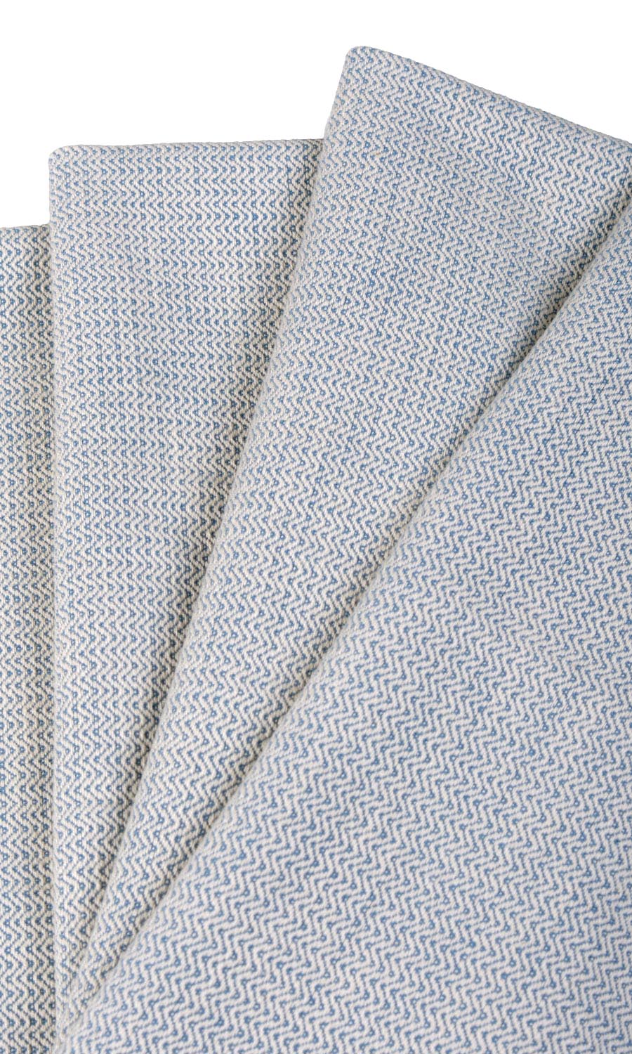 Textured  Fabric By the Yard for Curtains & Drapes (Blue)