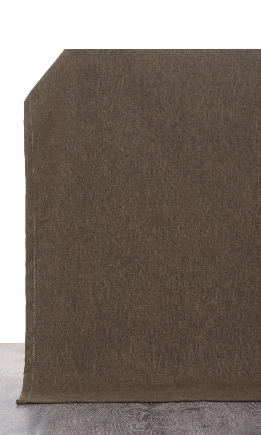 Poly-Linen Drapes (Umber Brown/ Cedar Brown) Extra Long Short Wide