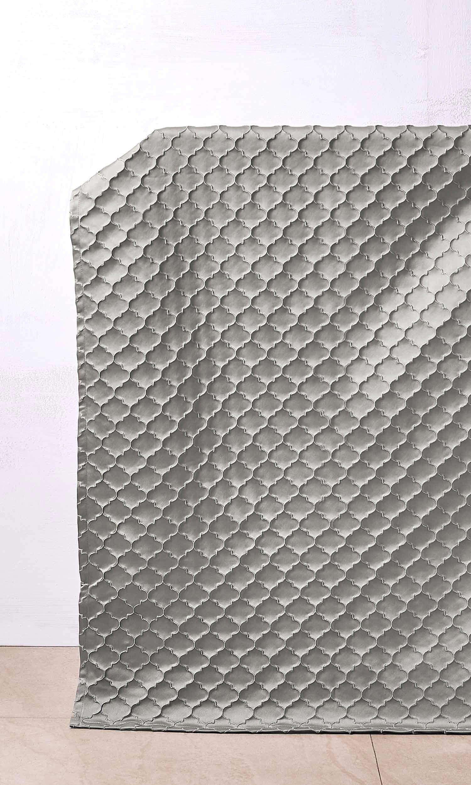 Silk Blend Window Treatments Fabric By the Yard (Taupe Grey)