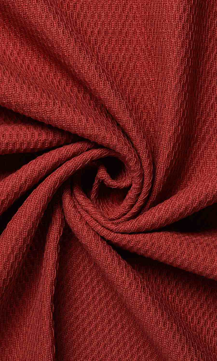 Cotton Home Textile Fabric Material Sample (Red/ Orange)