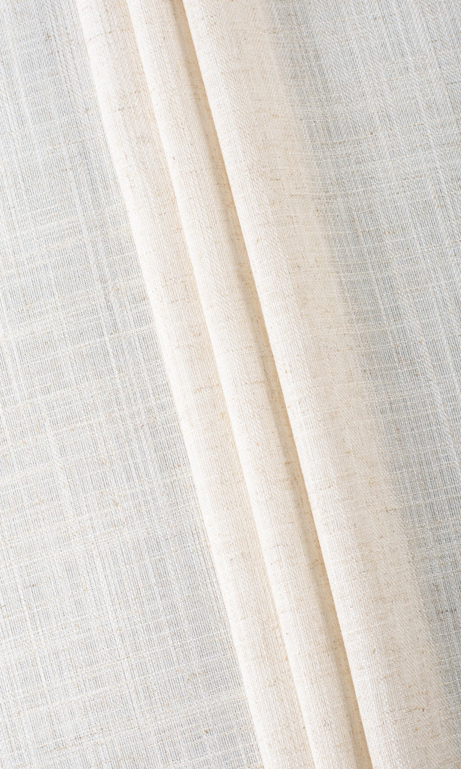Plain Semi-Sheer Fabric Material By the Yard (Beige)
