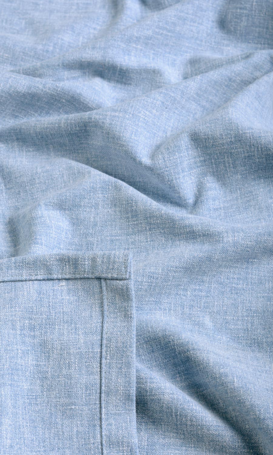 Poly-Cotton Blend Fabric Sample for Curtains & Drapes (Blue)