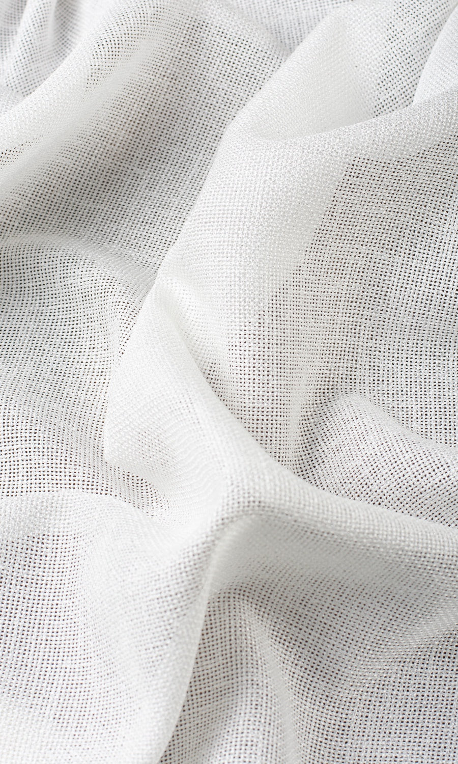 Textured Sheer Fabric Sample for Curtains & Drapes (White)