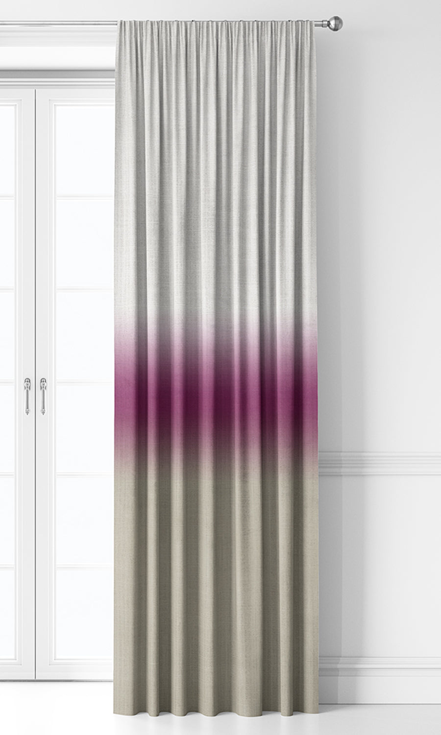 3-Tone Ombre Home Décor Fabric By the Yard (Pink/ Warm Beige)