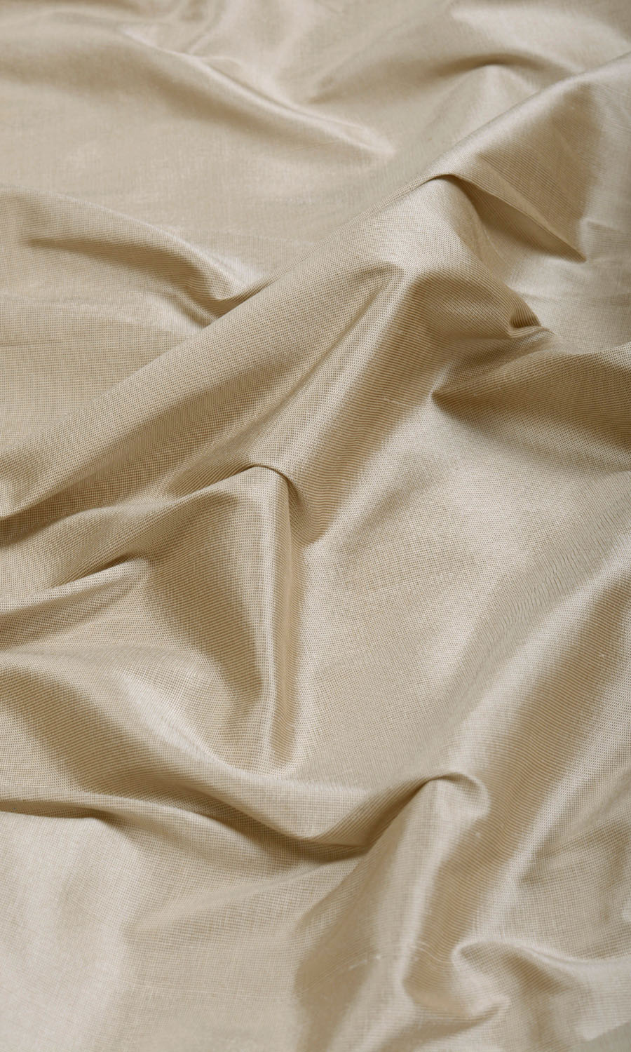 Shantung Silk Home Textile Fabric Material Sample (Ecru/ Tan Brown)