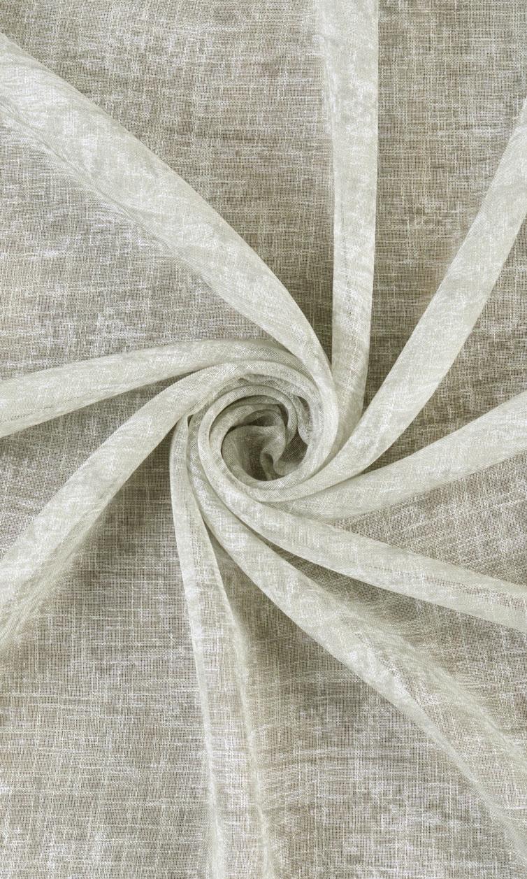 Textured Sheer Home Textile Fabric Material By the Yard (Grey-Green)