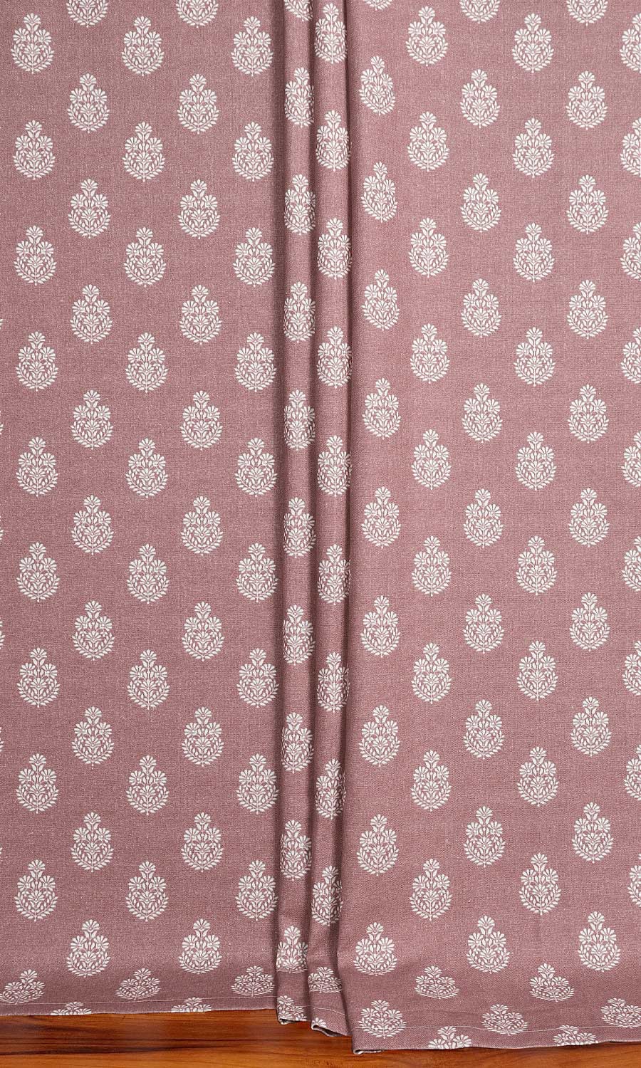 Floral Cotton Fabric Material By the Yard (Blush Red/ Pink)