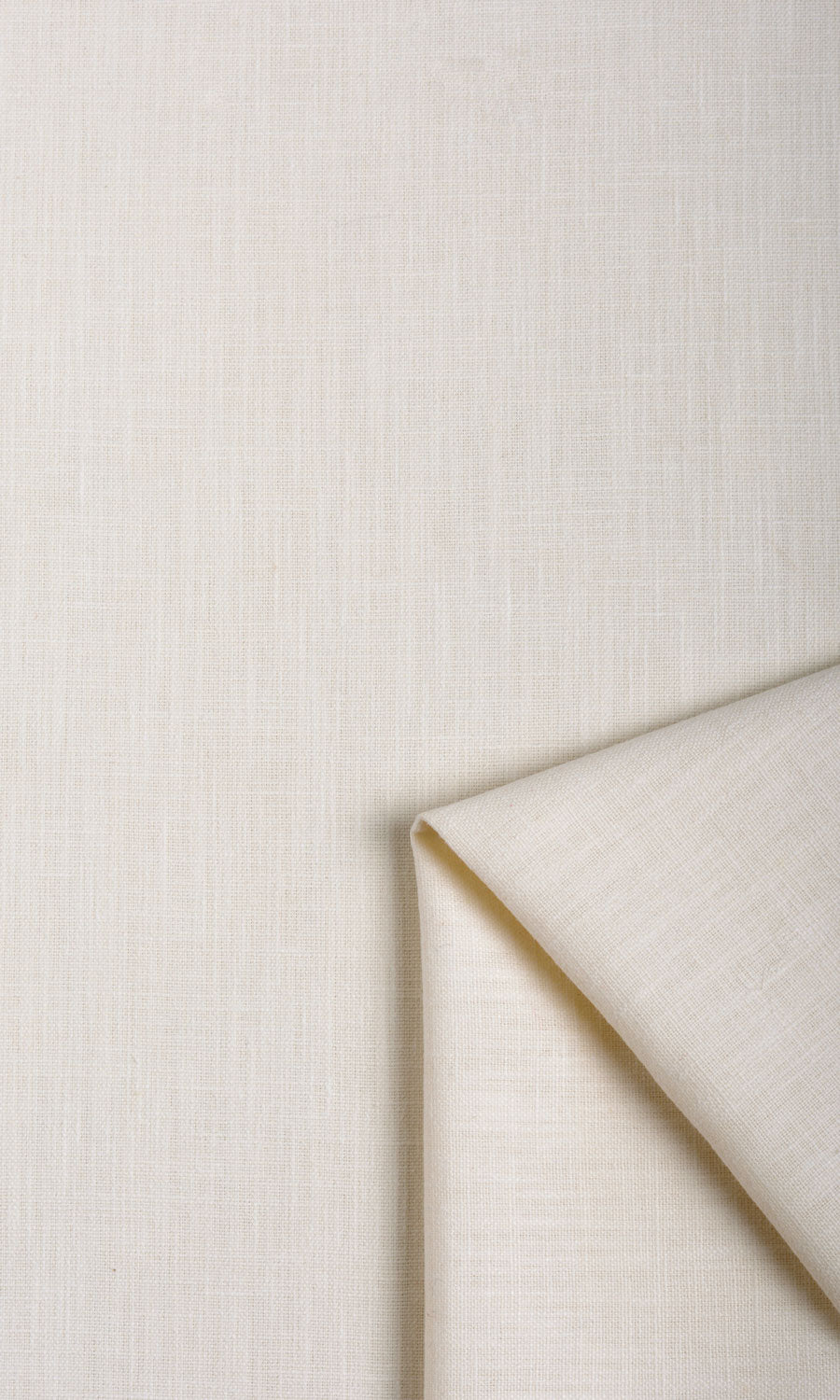 Poly-Cotton Home Textile Fabric Material Sample (Cream/ White)
