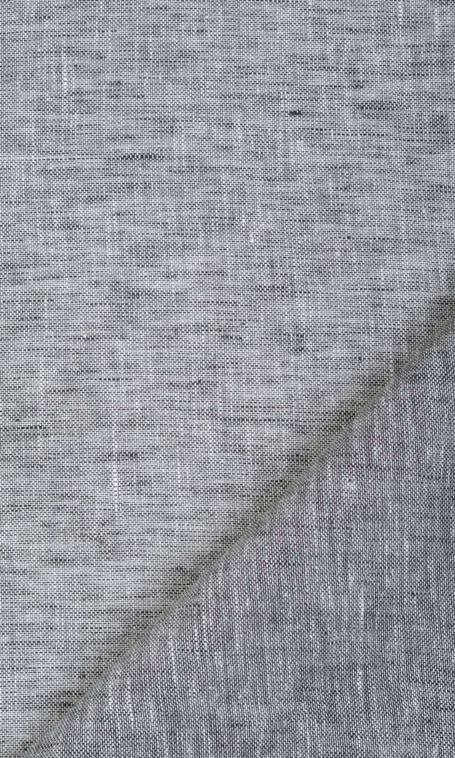 Linen Sheer Free Fabric Material Sample (Grey)