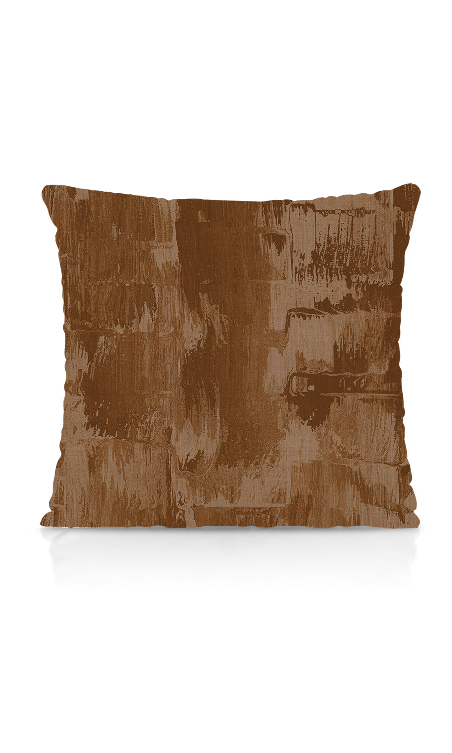 Watercolor Effect Striped Home Textile Fabric Material Sample (Brown)
