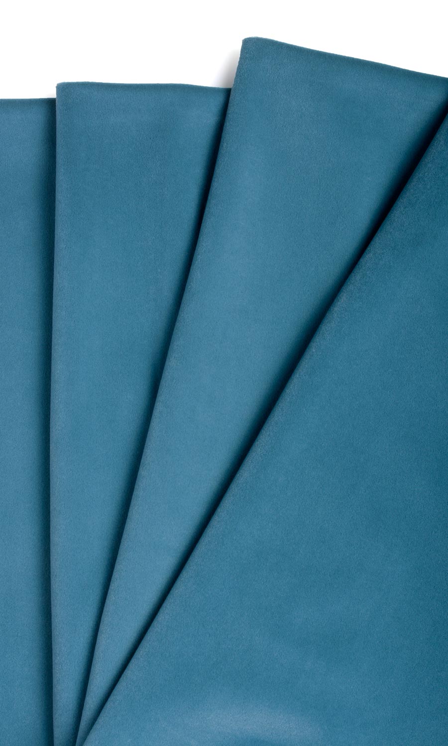 Velvet Window Treatments Fabric Sample (Teal Blue)