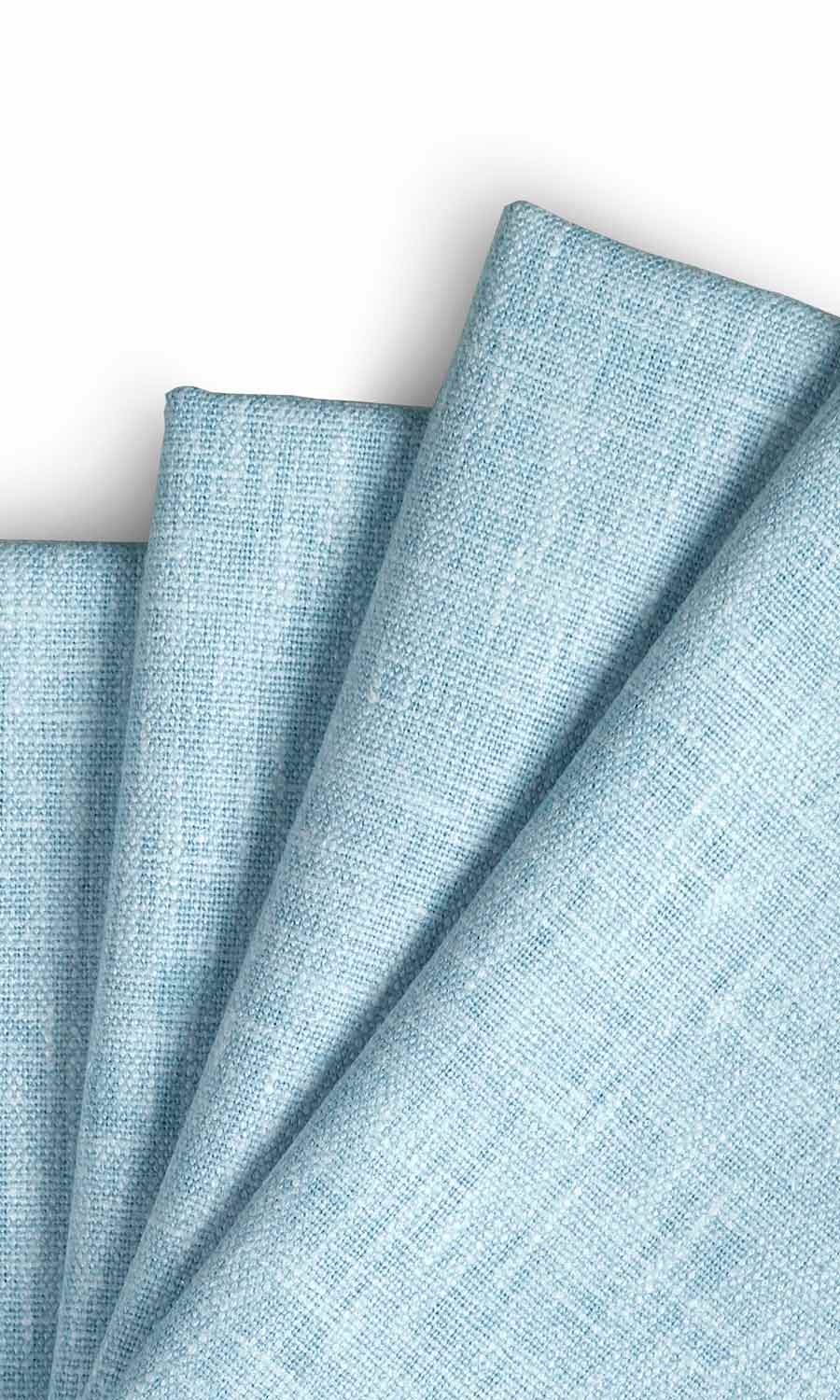 Cotton Blend Home Textile Fabric Material By the Yard (Light Blue)