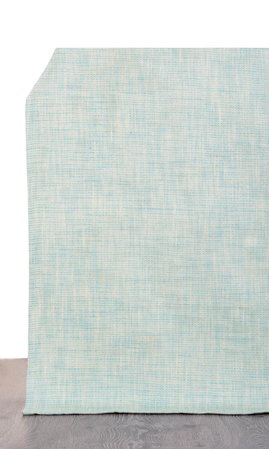 Textured Cotton Home Textile Fabric Material Sample (Pastel Blue)