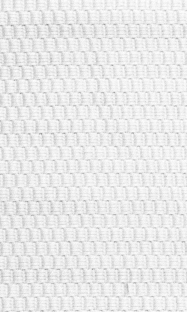 Cotton Home Textile Fabric Material Sample (White/ Ivory)