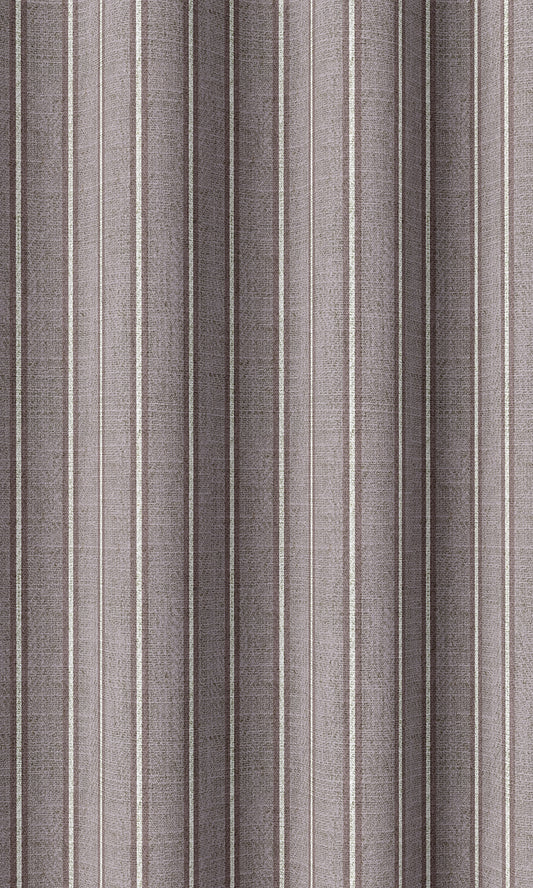 Modern Striped Home Décor Fabric By the Yard (Plum Purple)