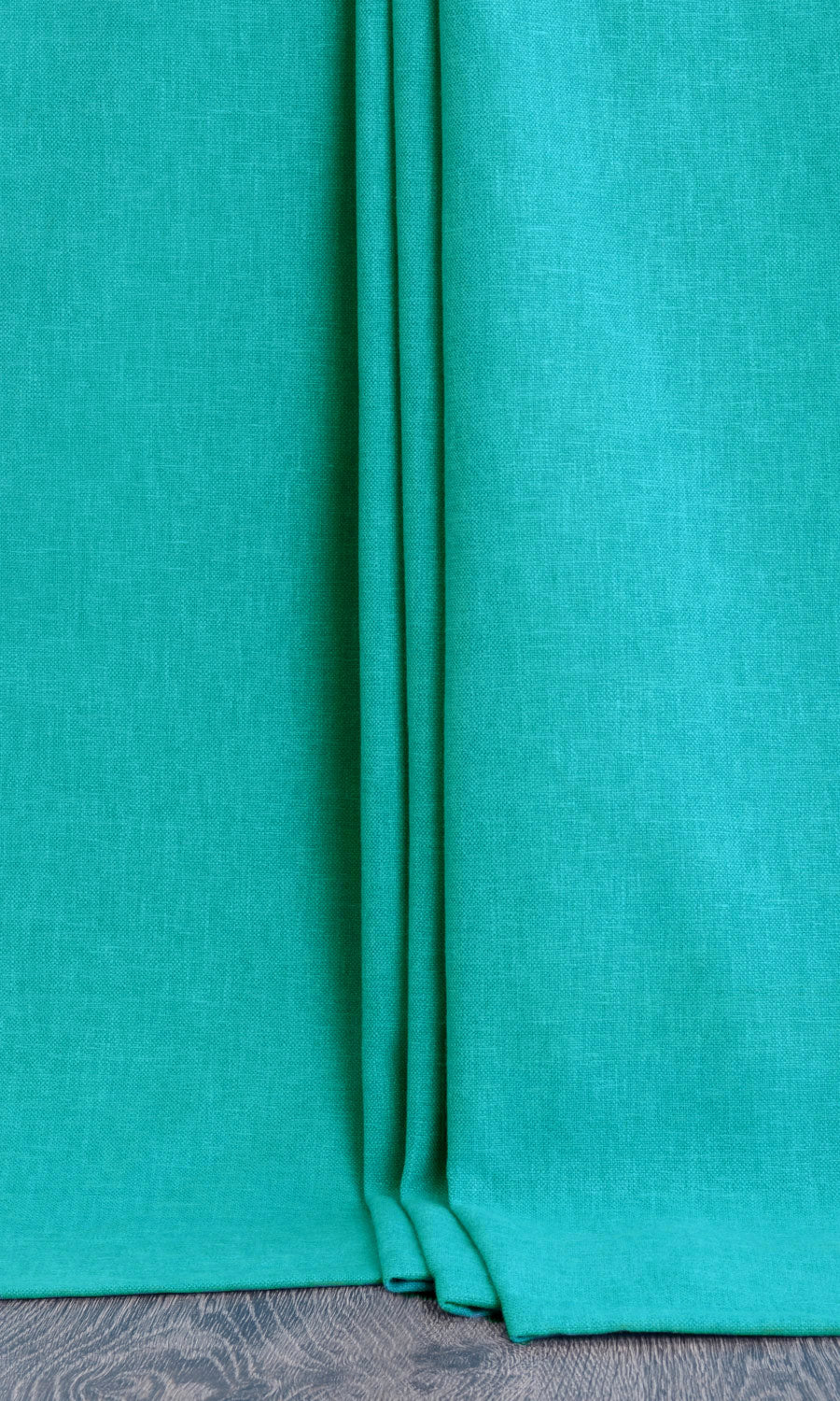 Linen-Blend Home Textile Fabric Material Sample (Turquoise Blue)