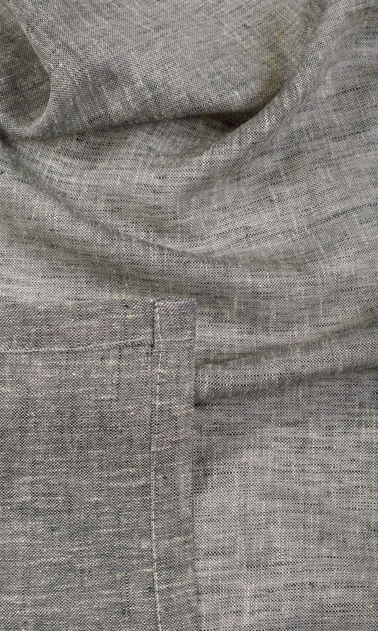 Sheer Linen Home Décor Fabric By the Yard (Grey)
