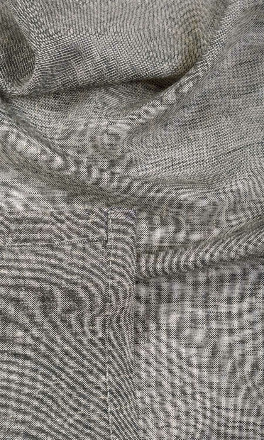 Sheer Linen Home Décor Fabric Sample (Grey)