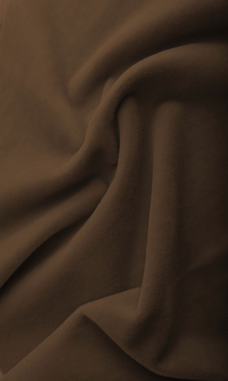 Velvet Home Textile Fabric Material By the Yard (Earth Brown)
