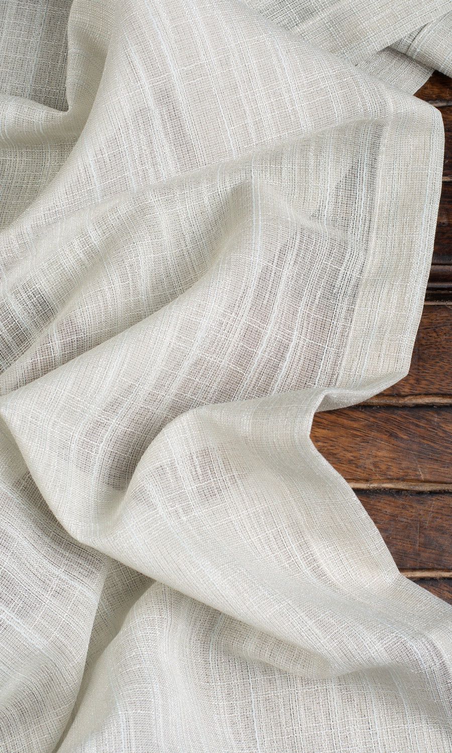 Plain Sheer Fabric Sample for Curtains & Drapes (Light Grey)