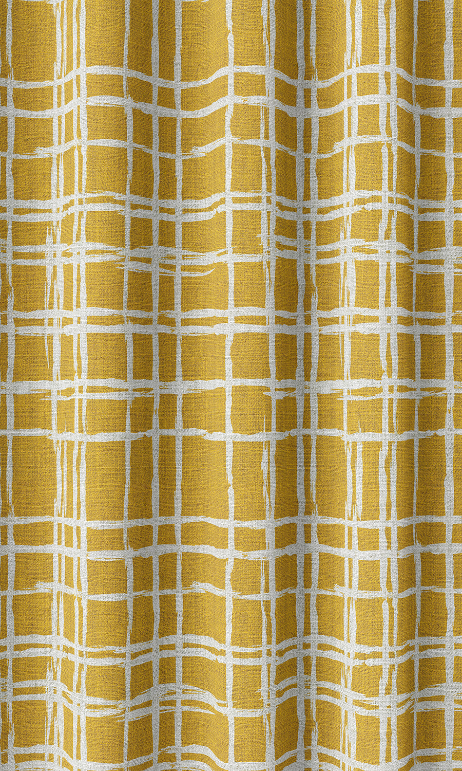 Abstract Print Home Décor Fabric Sample (Yellow/ White)