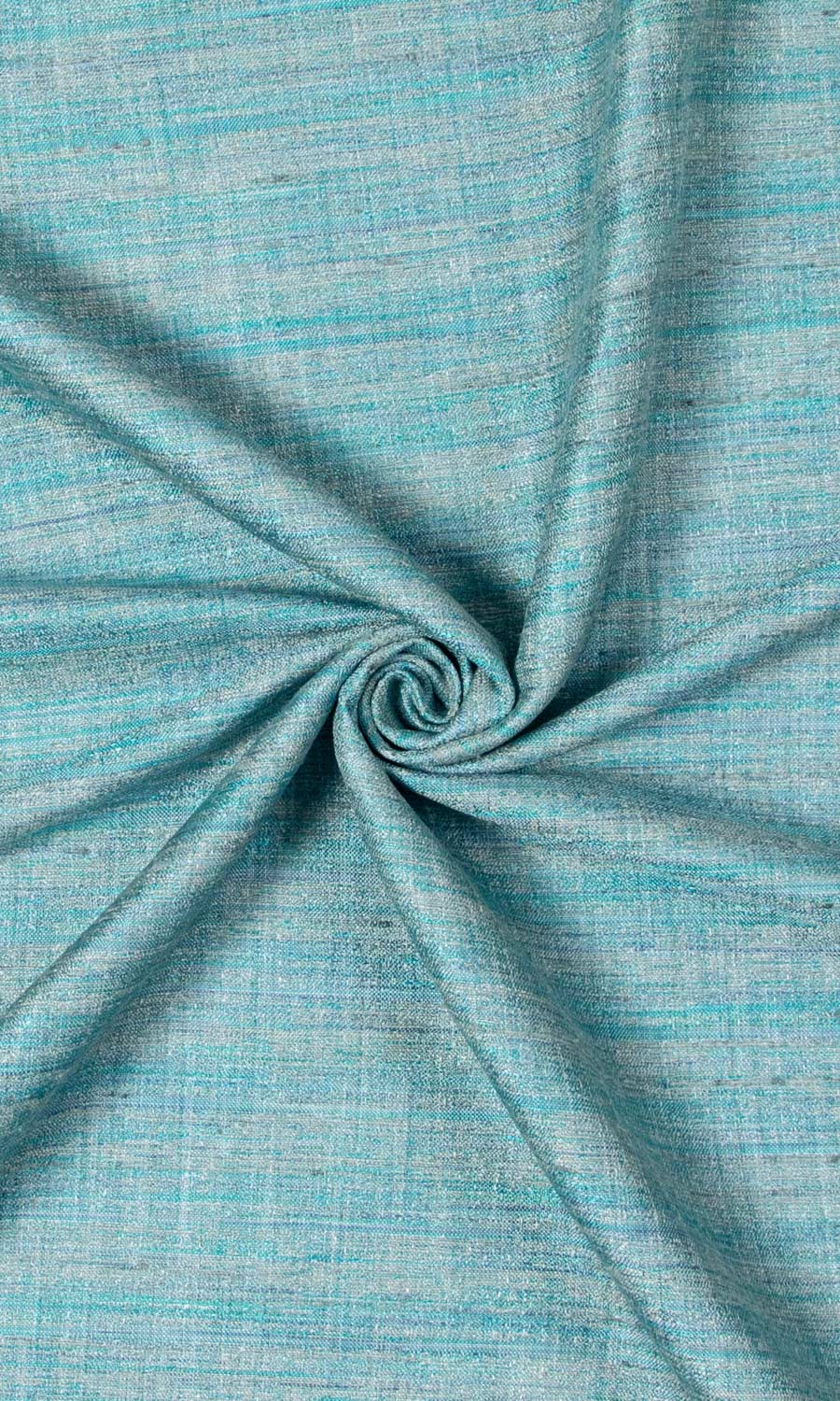 Textured Home Décor Fabric By the Yard (Turquoise Blue)