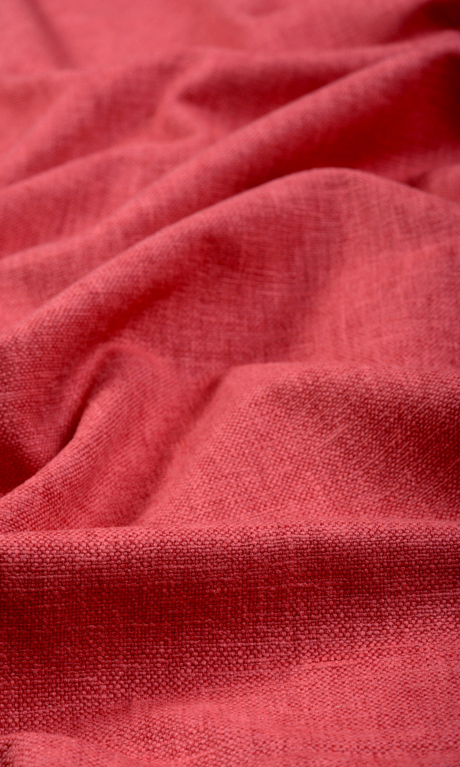 Linen-Blend Window Treatments Fabric Sample (Red)