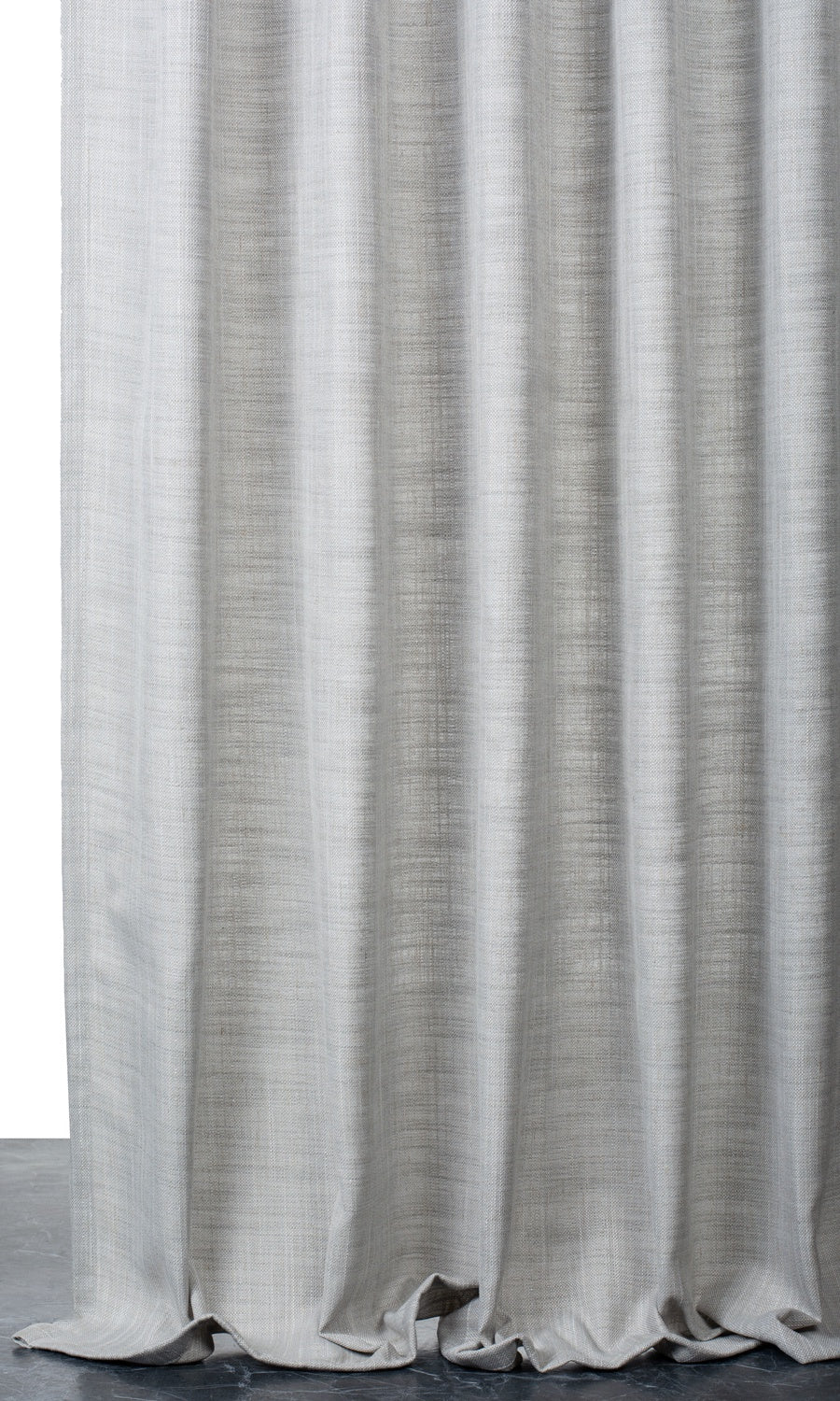 Plain Linen-Blend Window Treatments Fabric By the Yard (Gray)