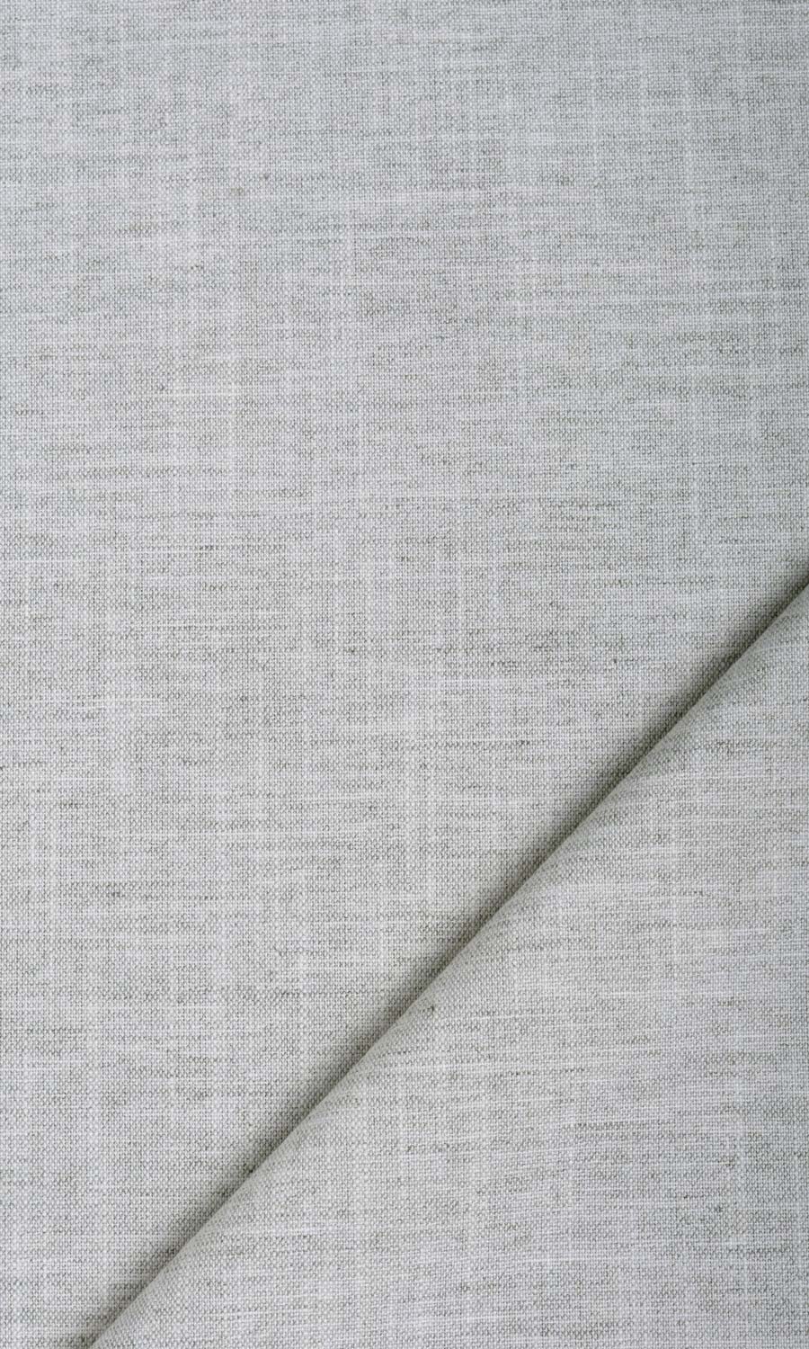 Plain Linen Textured Fabric Material By the Yard (Smoke White)