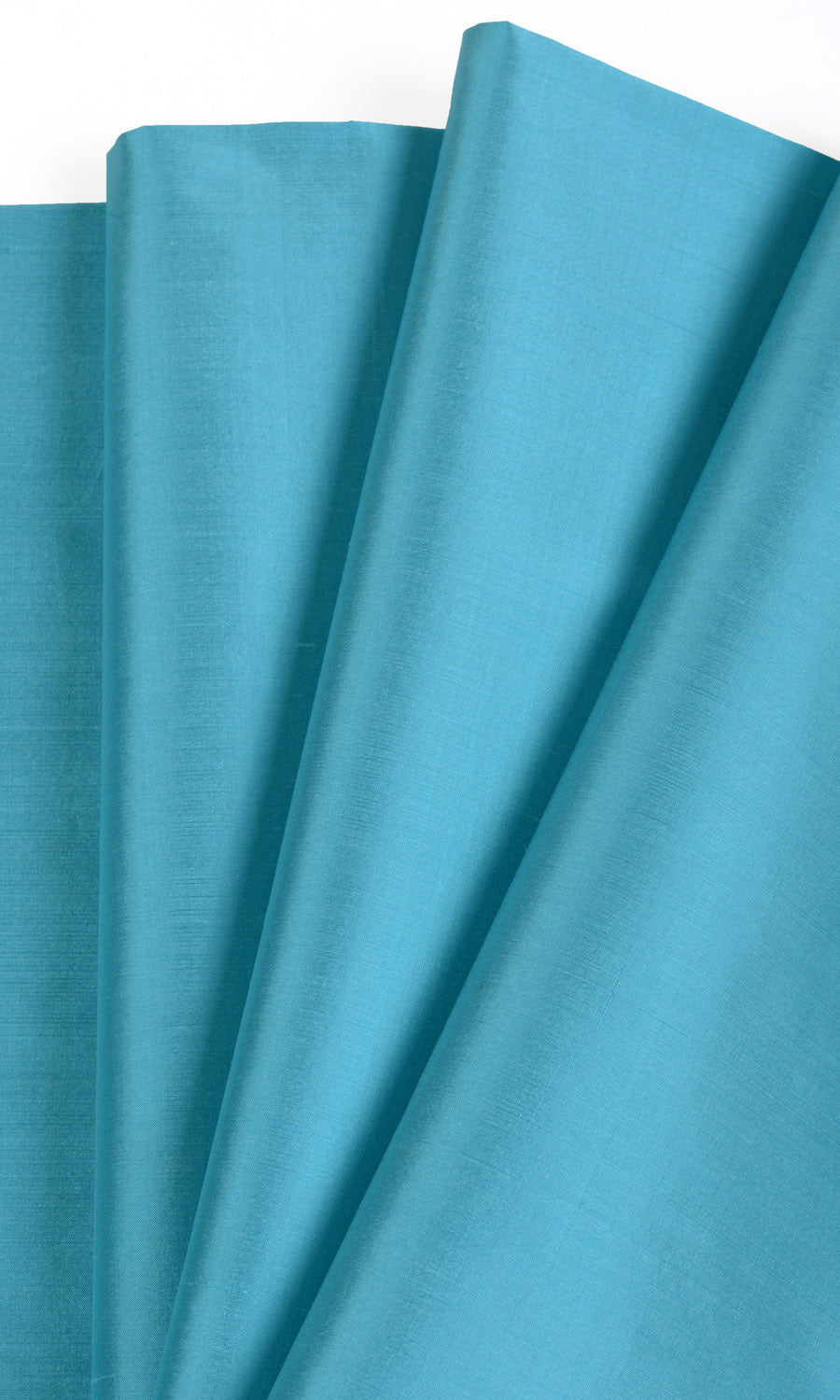 Shantung Silk Home Textile Fabric Material Sample (Aqua Blue)