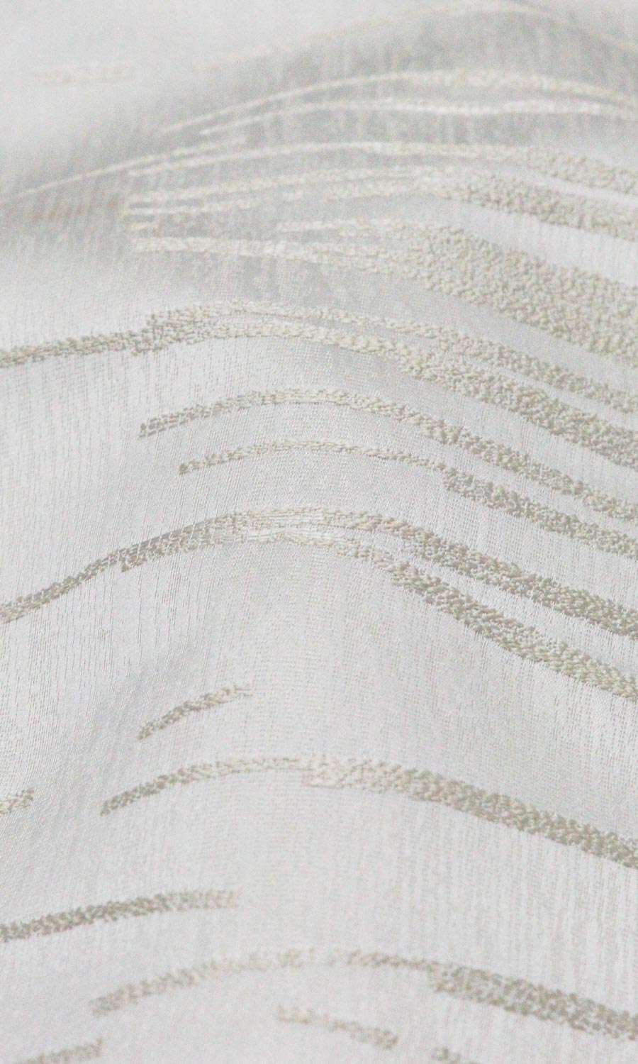 Abstract Patterned Fabric Material By the Yard (Ivory/ Pale Beige)