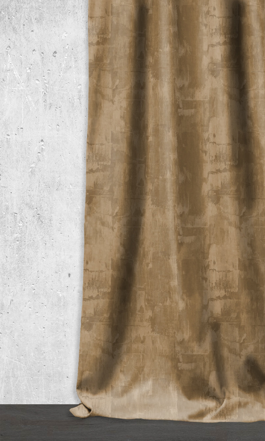 Room Darkening Striped Window Treatments Fabric Sample (Brown/ Beige)