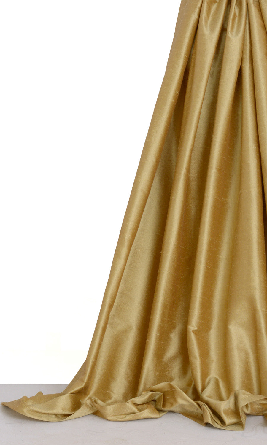 Shantung Silk Window Treatments Fabric Sample (Biscotti Yellow)