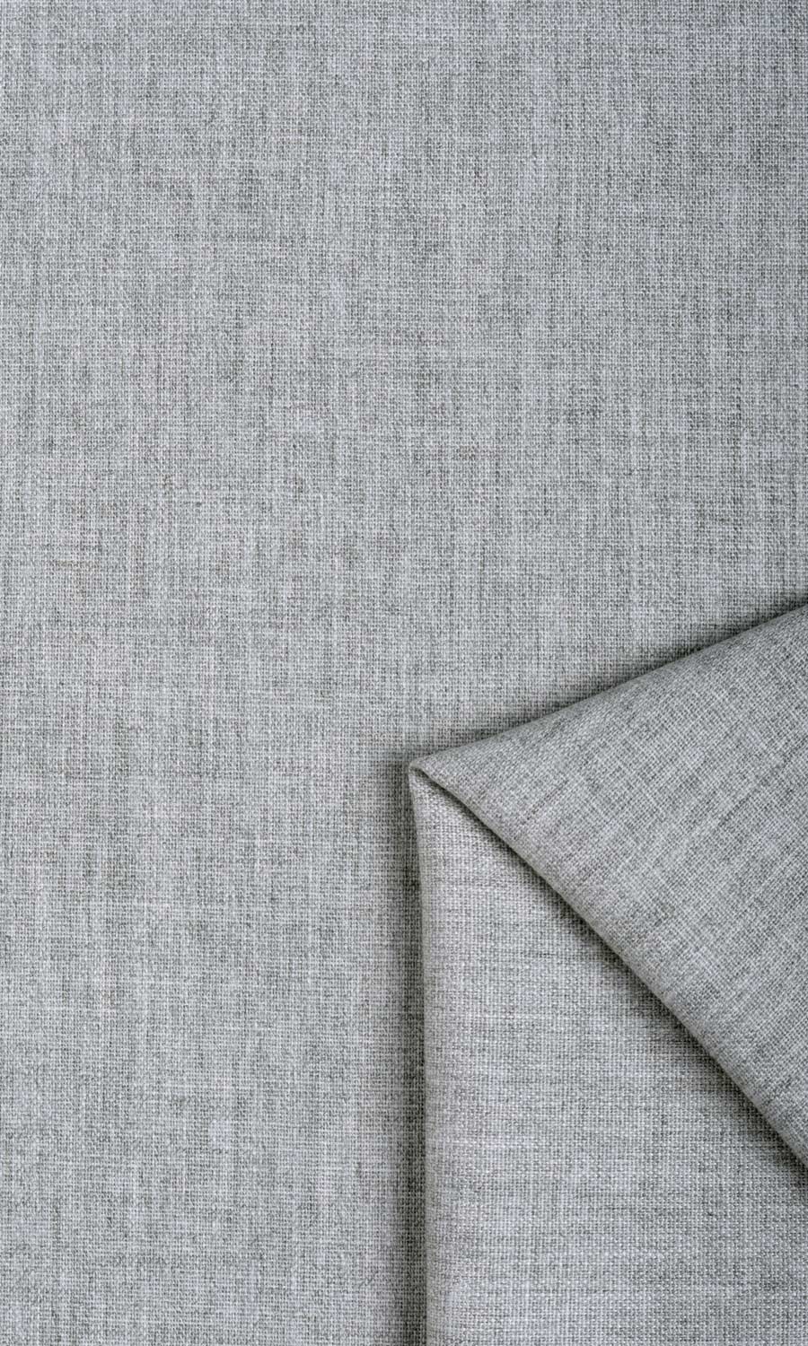 Plain Linen Texture Fabric Material By the Yard (Steel Grey)