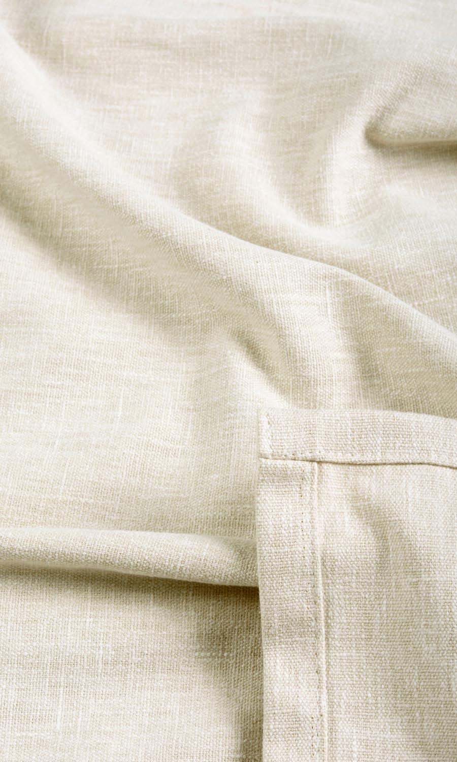 Plain Fabric Sample for Curtains & Drapes (Warm Ivory/ Pale Beige)