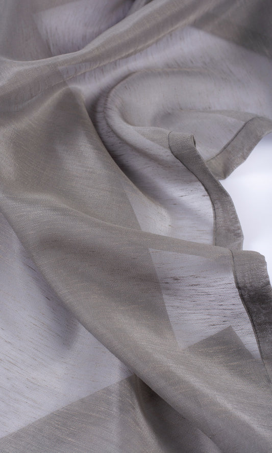 Plain Sheer Home Décor Fabric By the Yard (Coffee Brown)