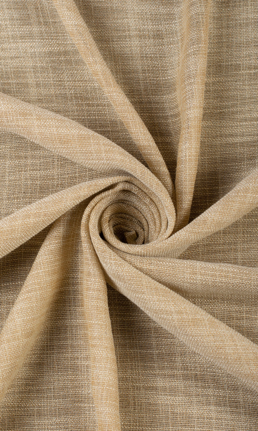 Textured Sheer Window Treatments Fabric By the Yard (Mustard Beige)
