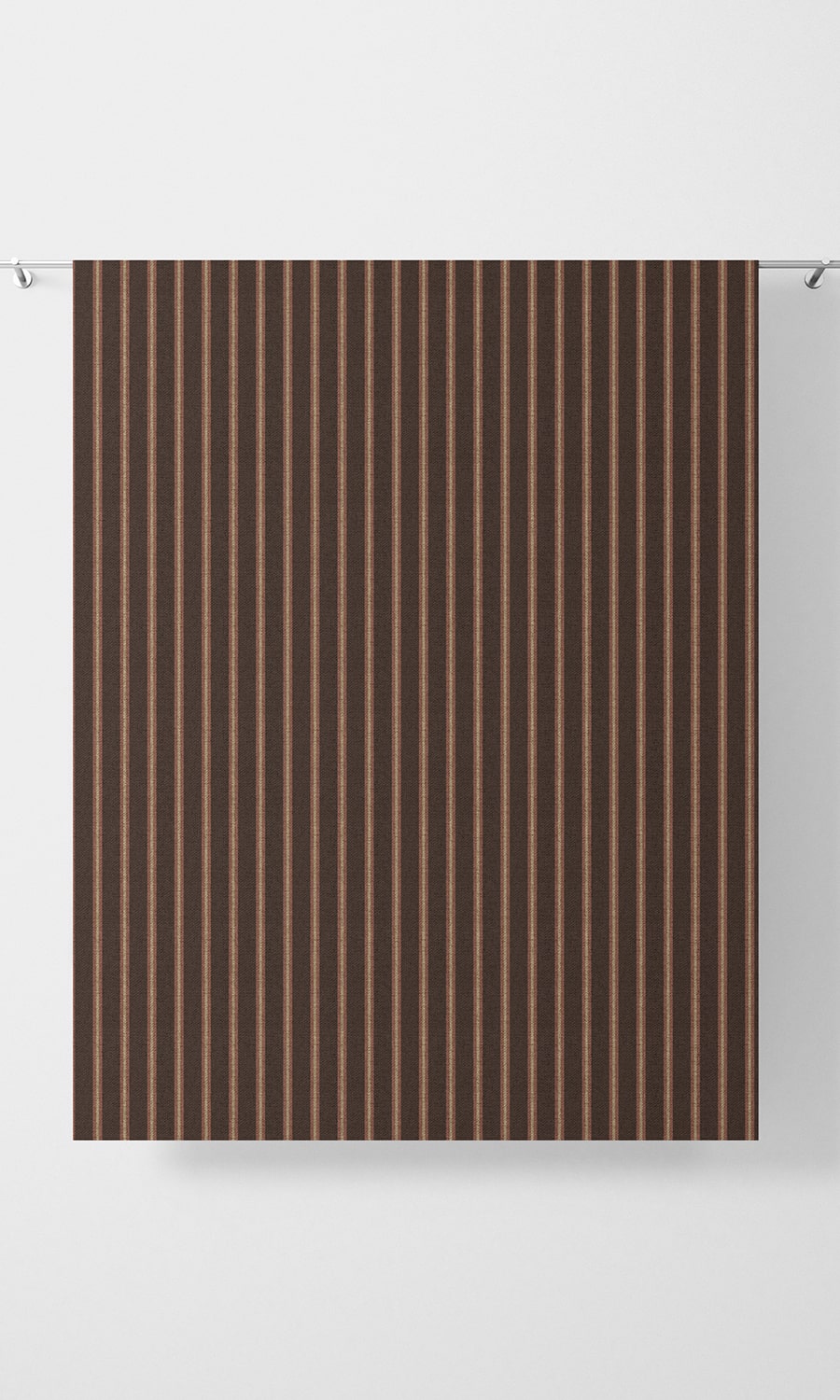 Modern Striped Home Décor Fabric By the Yard (Wine/ Coffee)