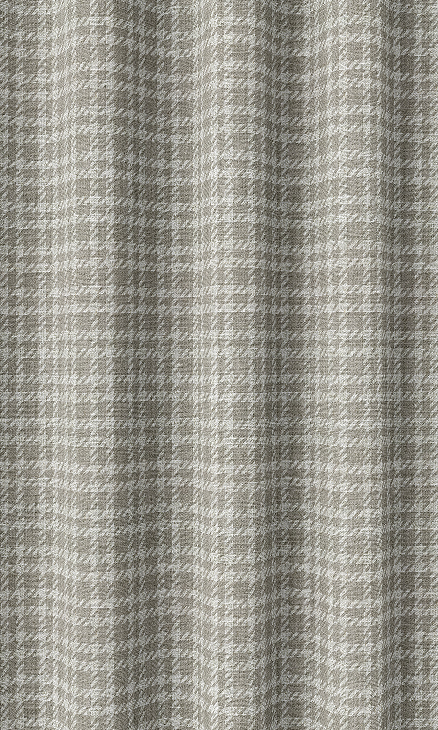 Check Patterned Home Décor Fabric By the Metre (Grey/ White)